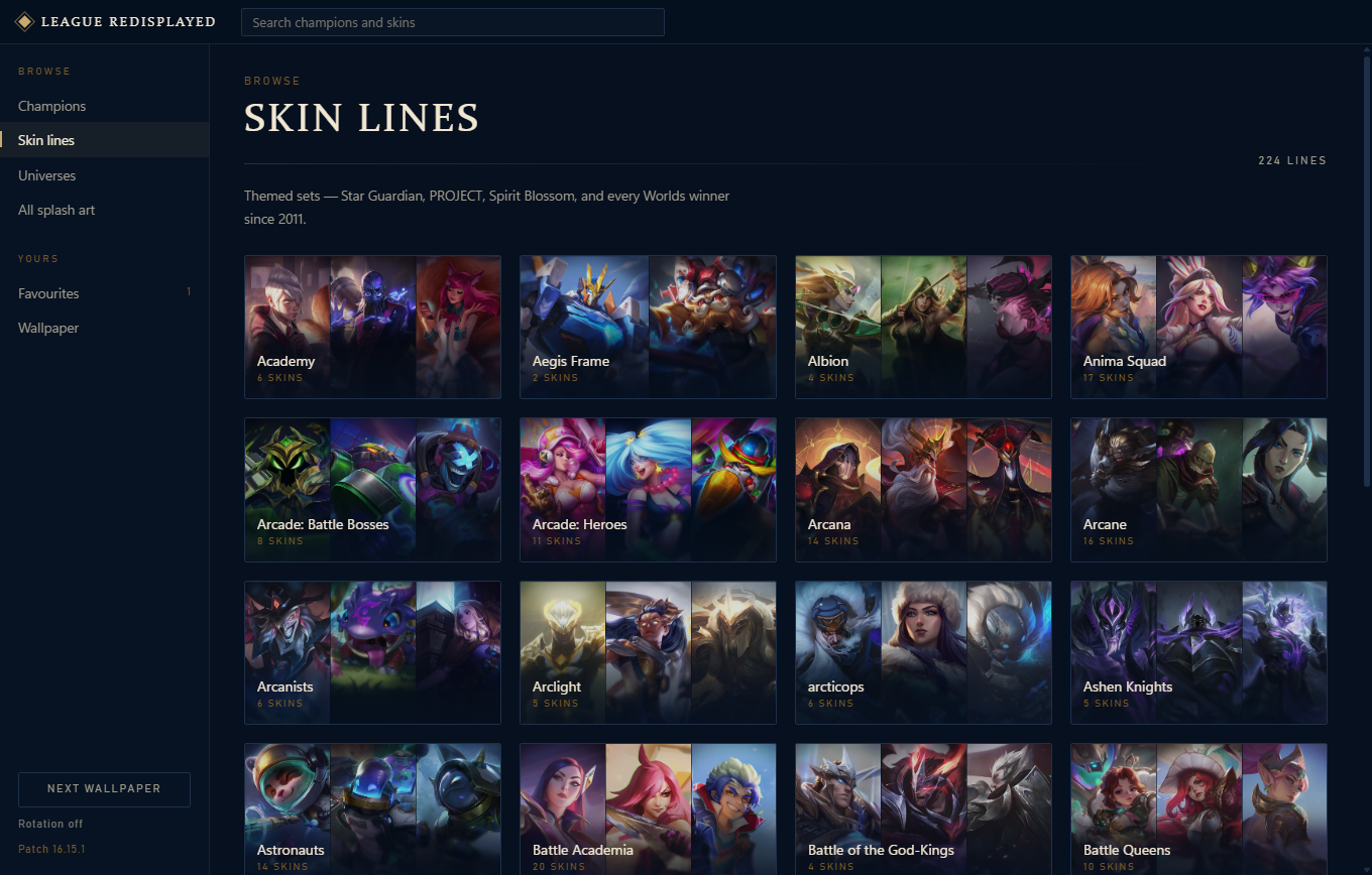 Skin lines