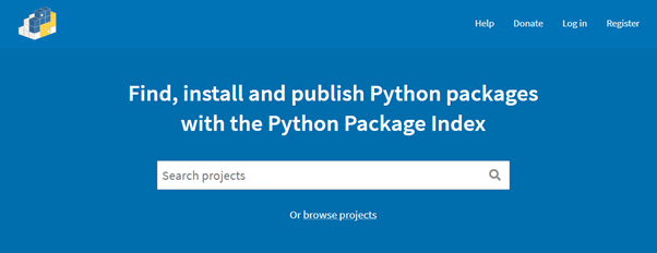 Use Pypi to find the package for python