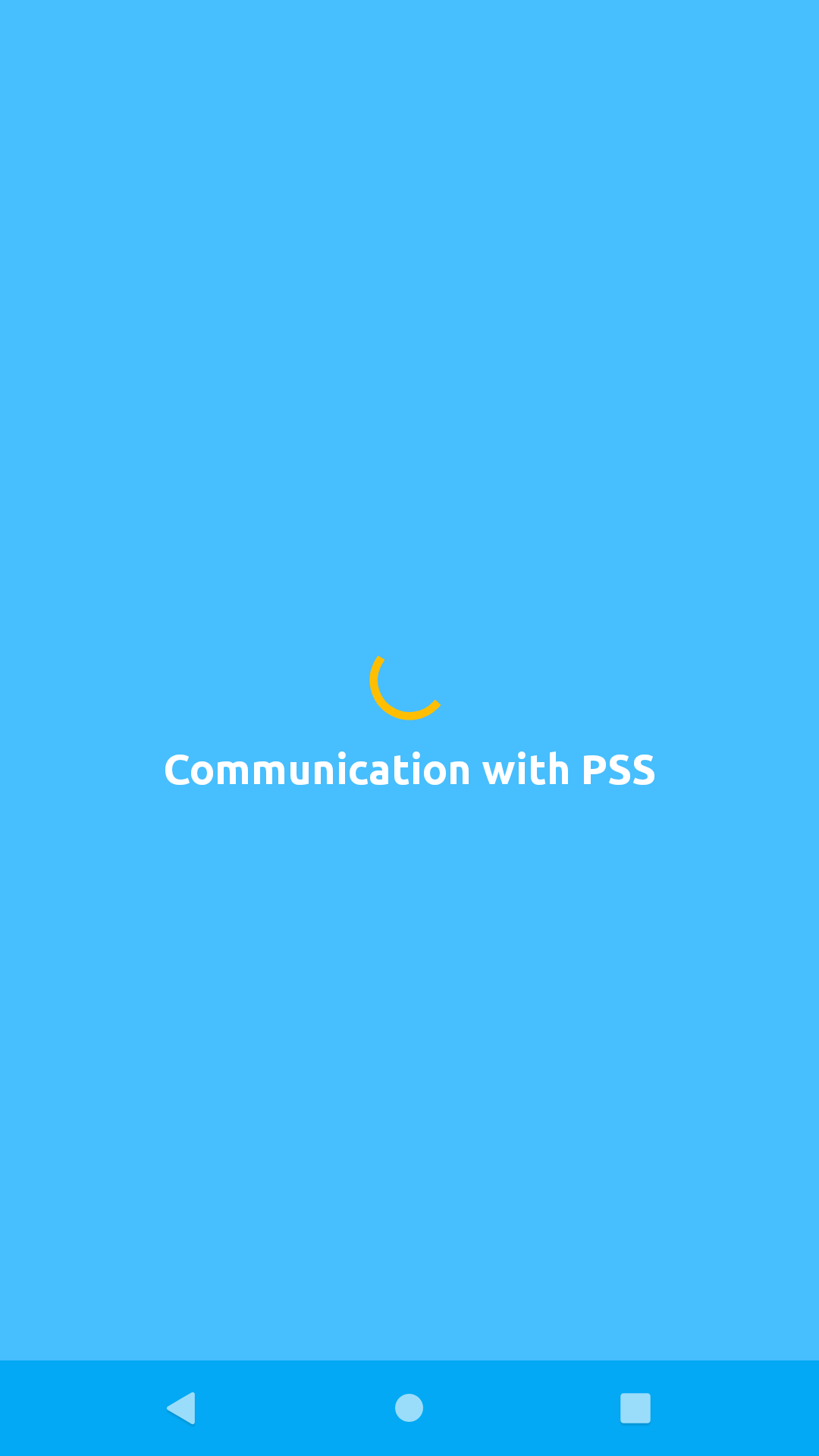 PSS Communication Screen