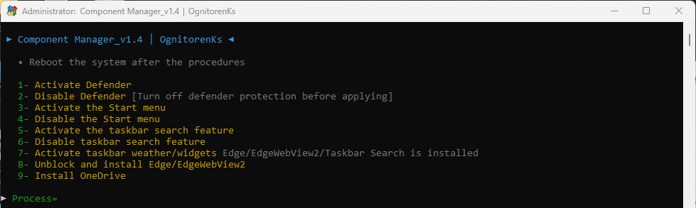 GitHub - OgnitorenKs12/Component_Manager: It is a batch script (cmd ...