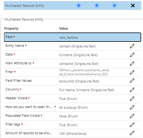 Form configuration guid