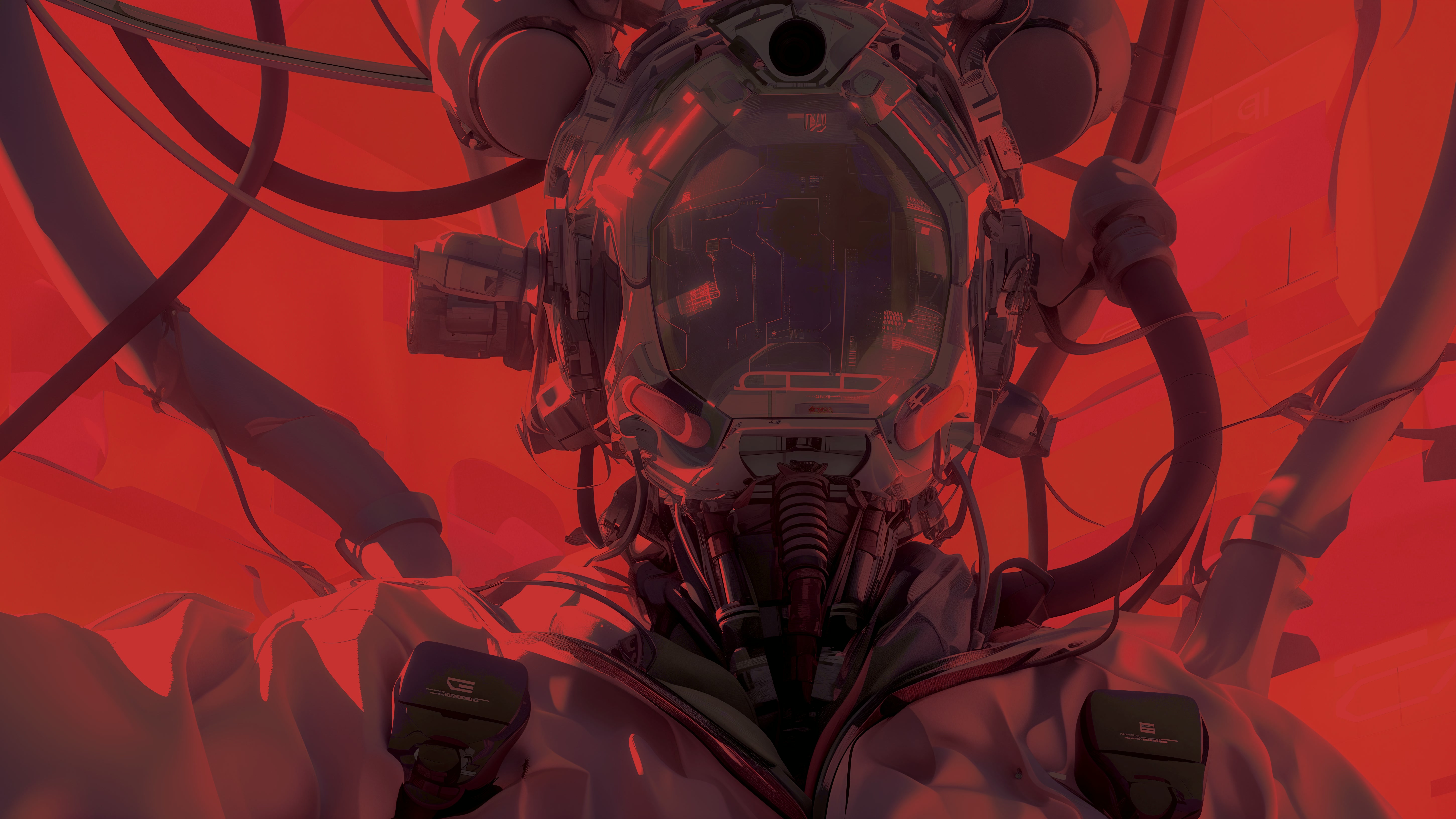 Crimson diver wallpaper