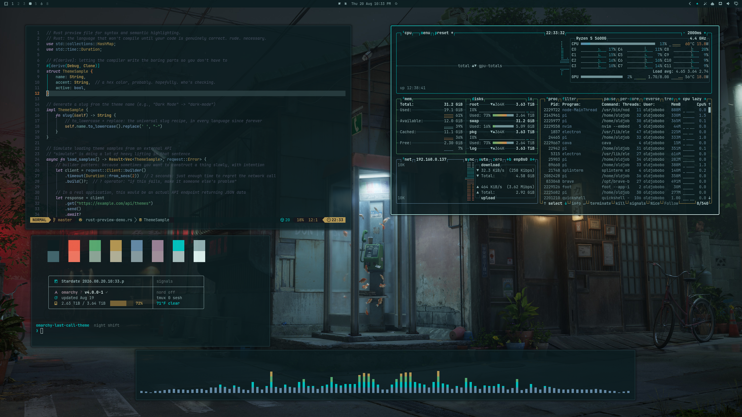 Last Call desktop preview