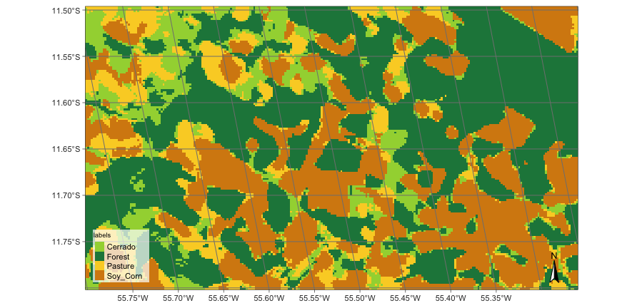 Classification of NDVI time series using TempCNN