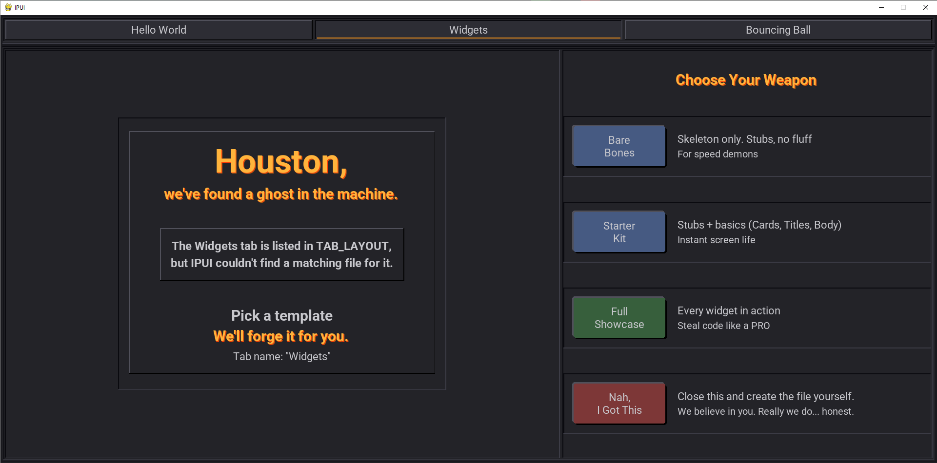 Houston helper card