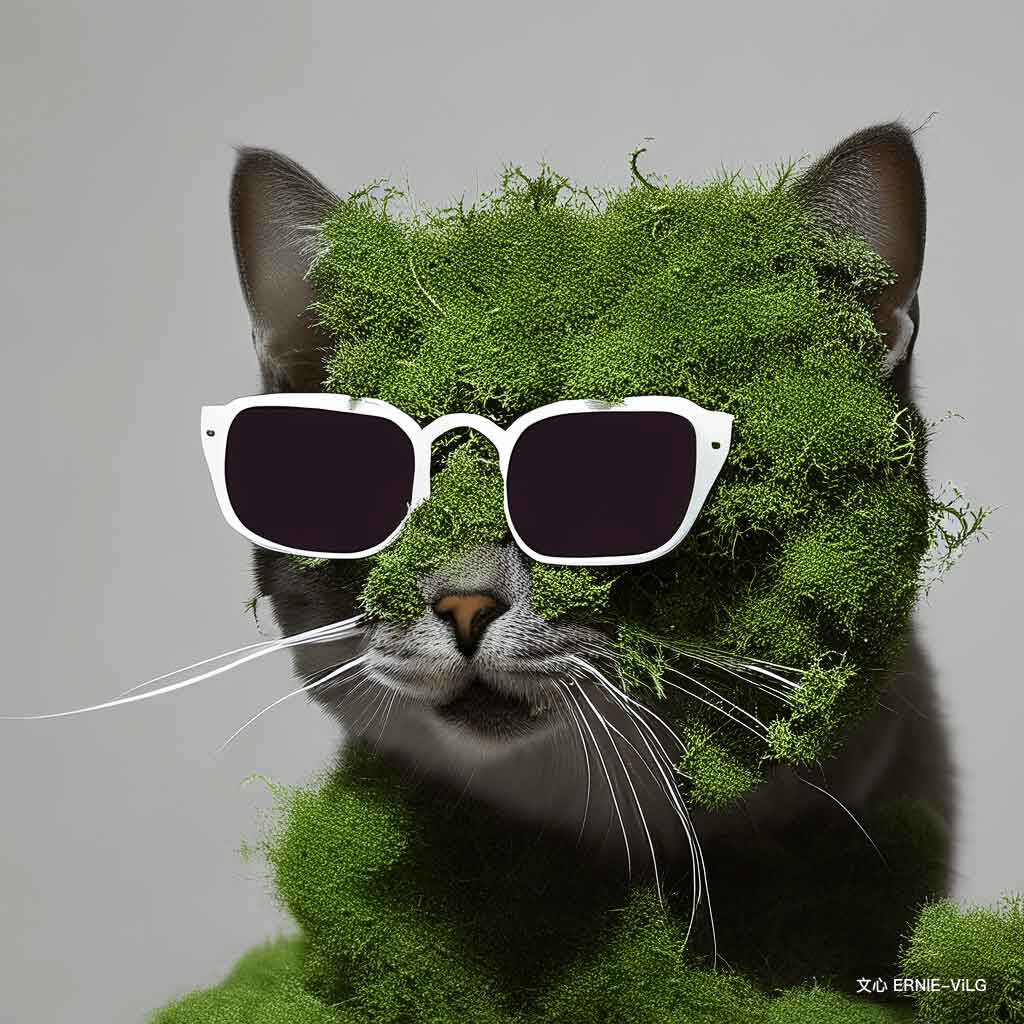 00006_001_一只猫坐在椅子上，戴着一副墨镜，苔藓风格