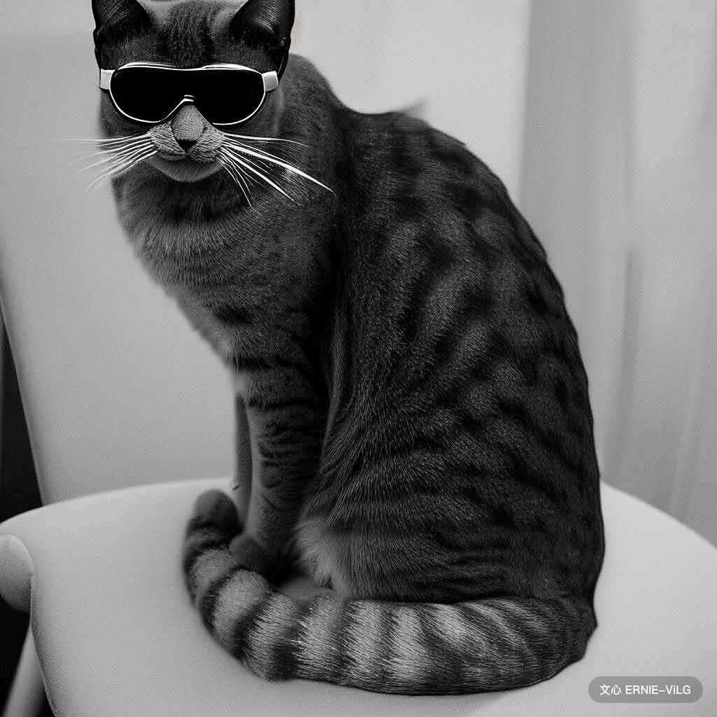 00064_000_一只猫坐在椅子上，戴着一副墨镜,碎核风格