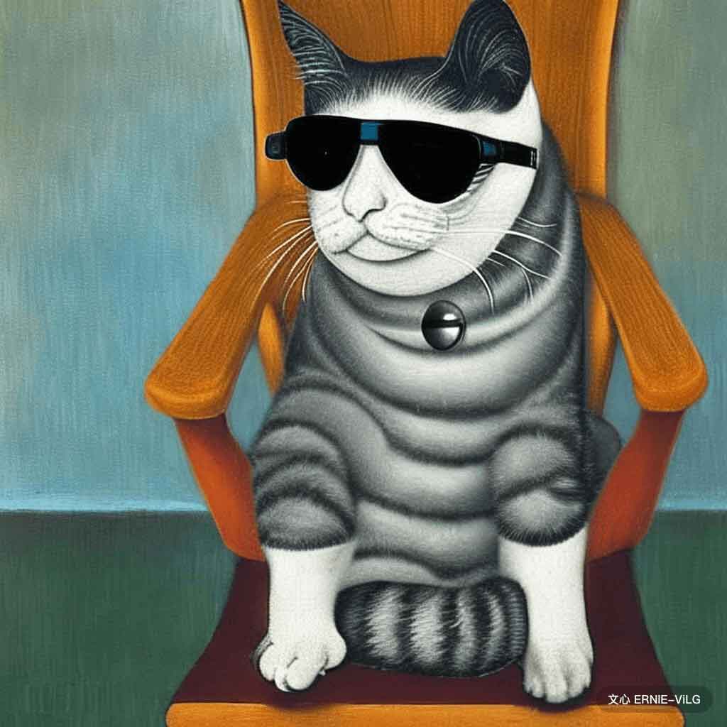00083_000_一只猫坐在椅子上，戴着一副墨镜,未来主义风格