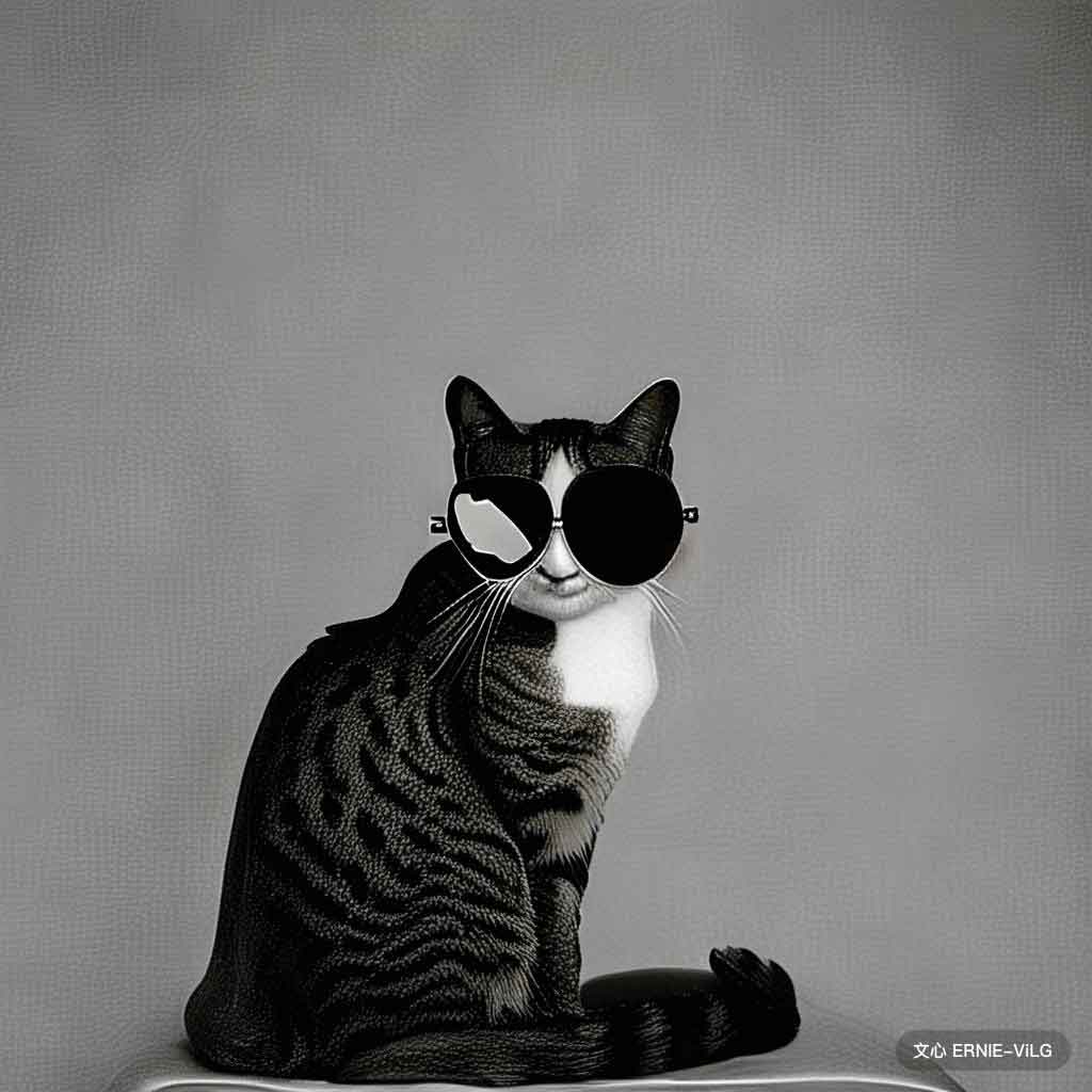00147_002_一只猫坐在椅子上，戴着一副墨镜,黑暗自然主义风格