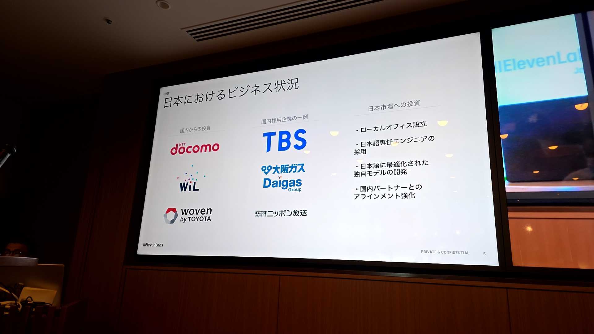 日本におけるビジネス状況