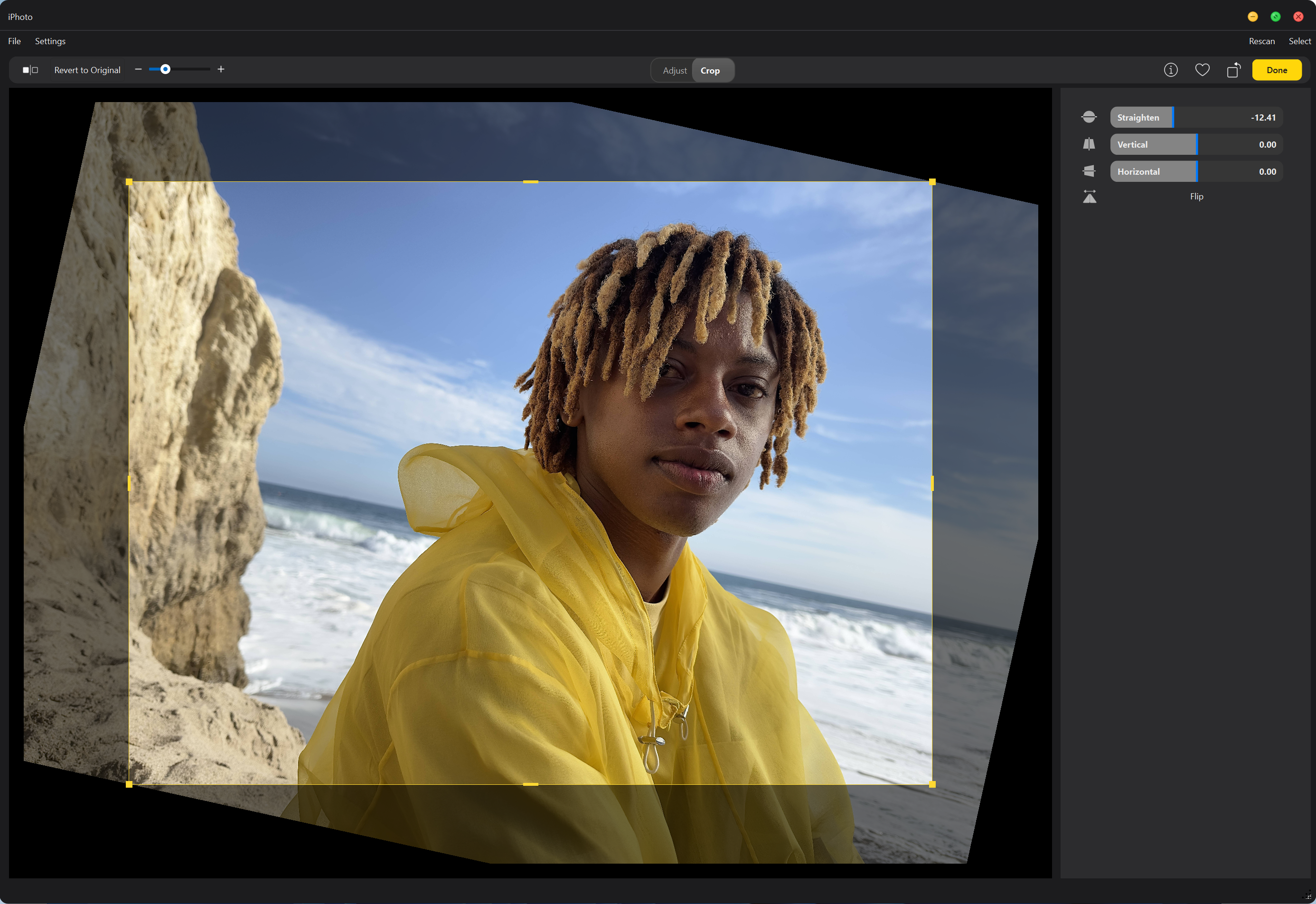 crop interface