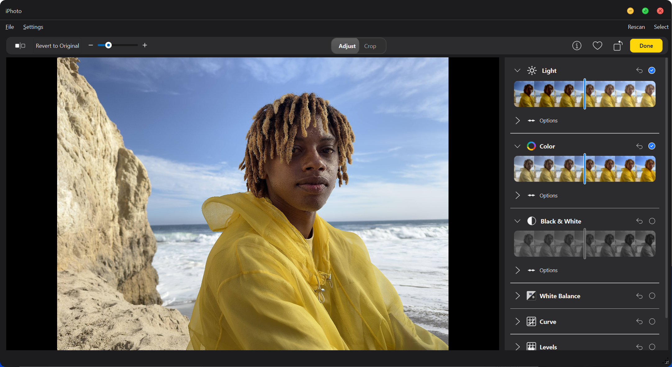 edit interface