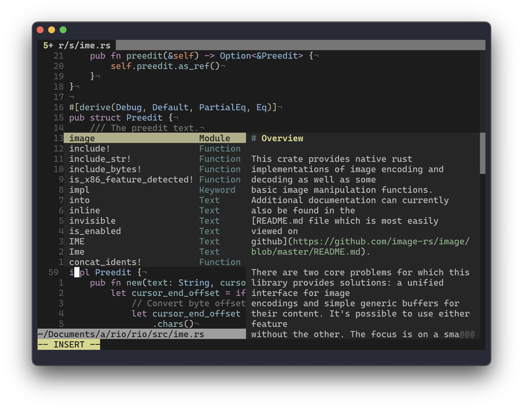 Demo neovim