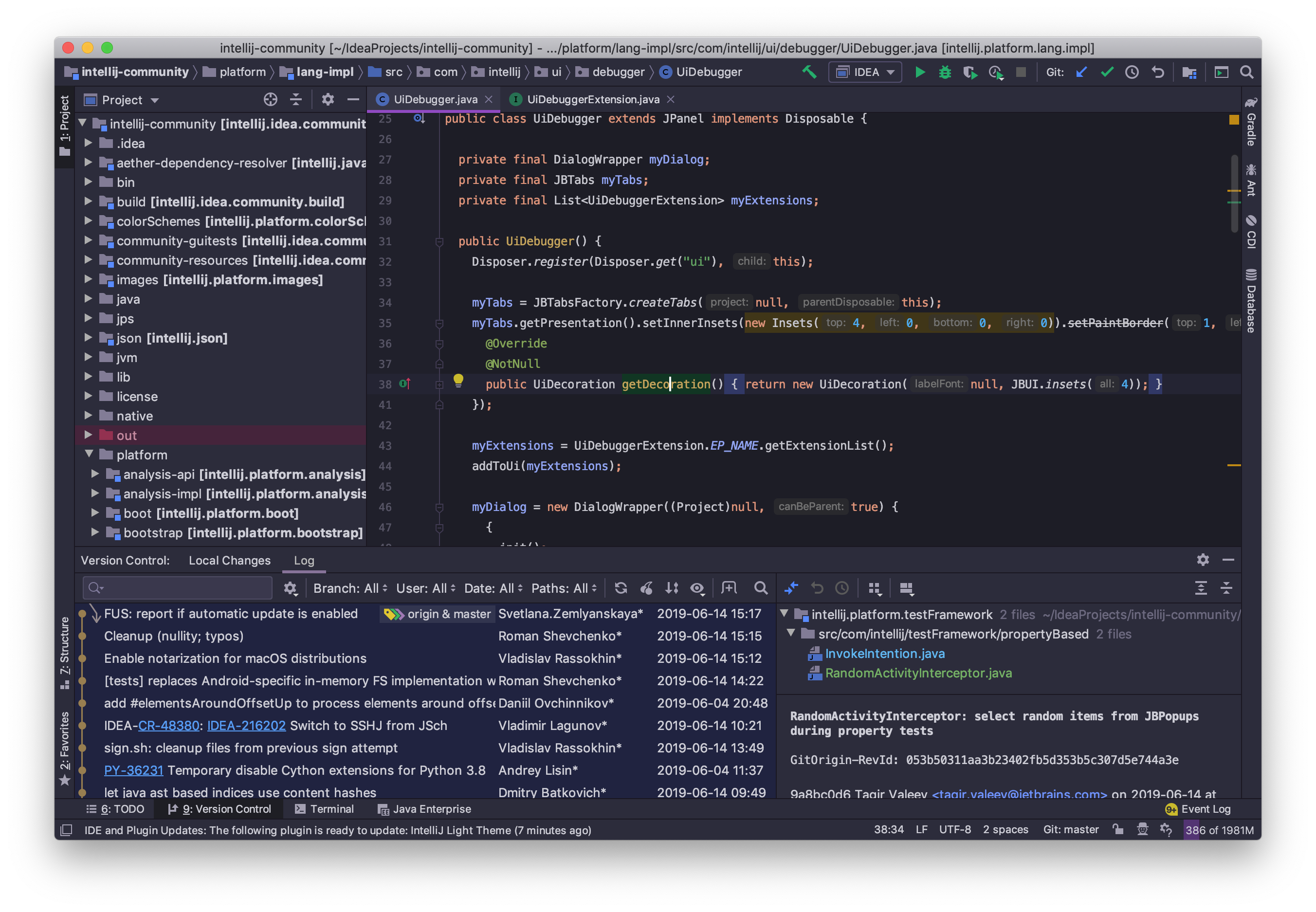 Dark purple theme main window