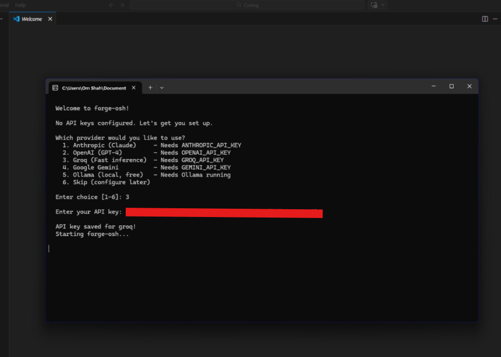 Forge-OSH interface screenshot 1