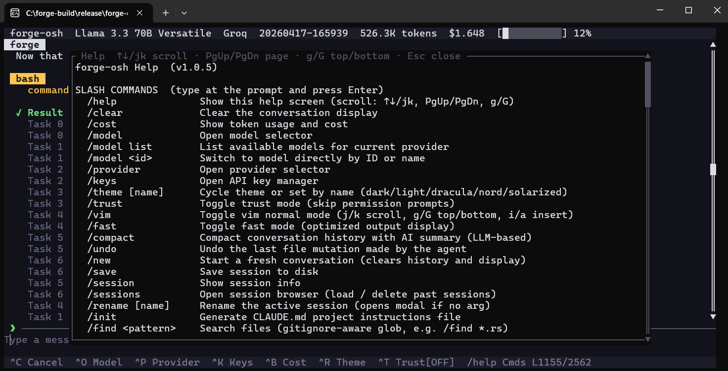 Forge-OSH interface screenshot 8