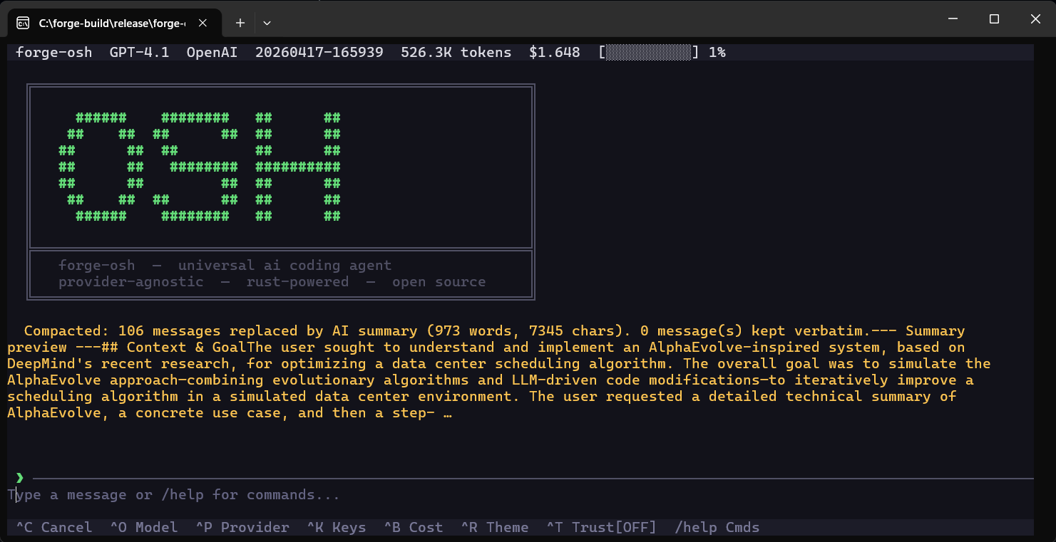 Forge-OSH interface screenshot 9