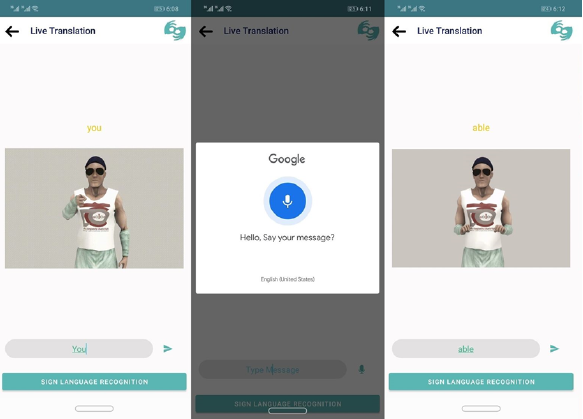 translating English voice and text into signs
