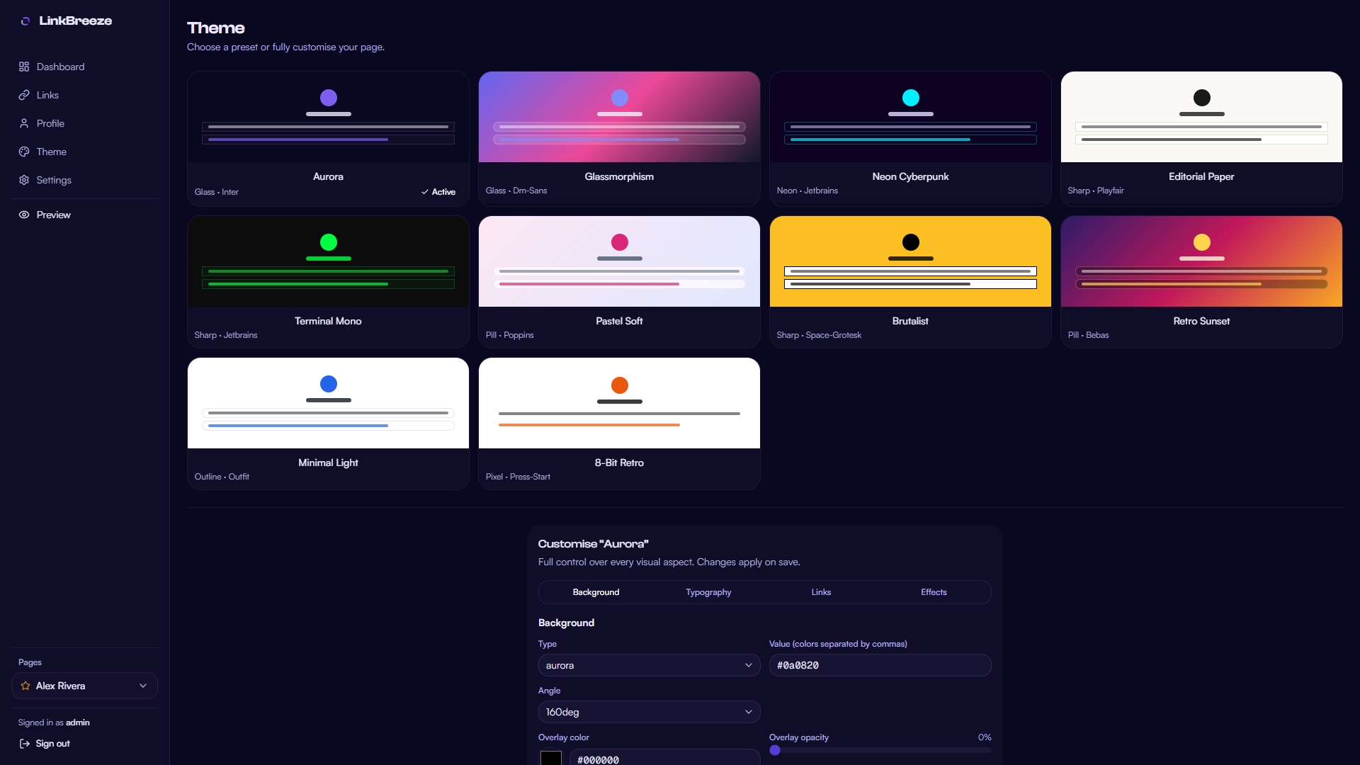 Theme Page