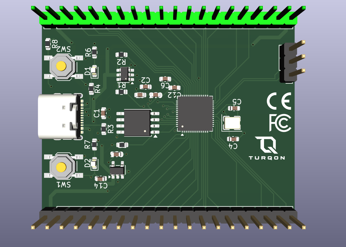 Rp2040-minimal board, from the project README