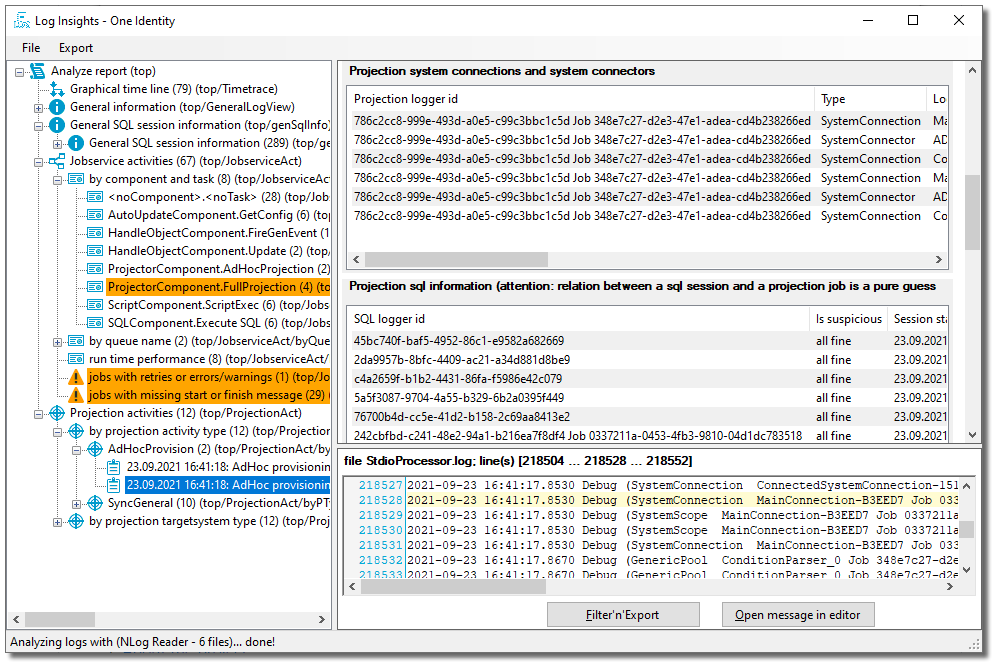 LogInsights screen shot