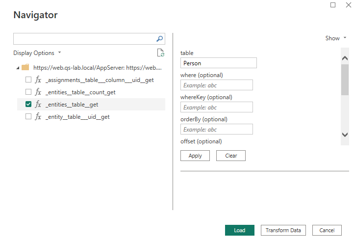 Identity Manager Power BI custom data connector data preview