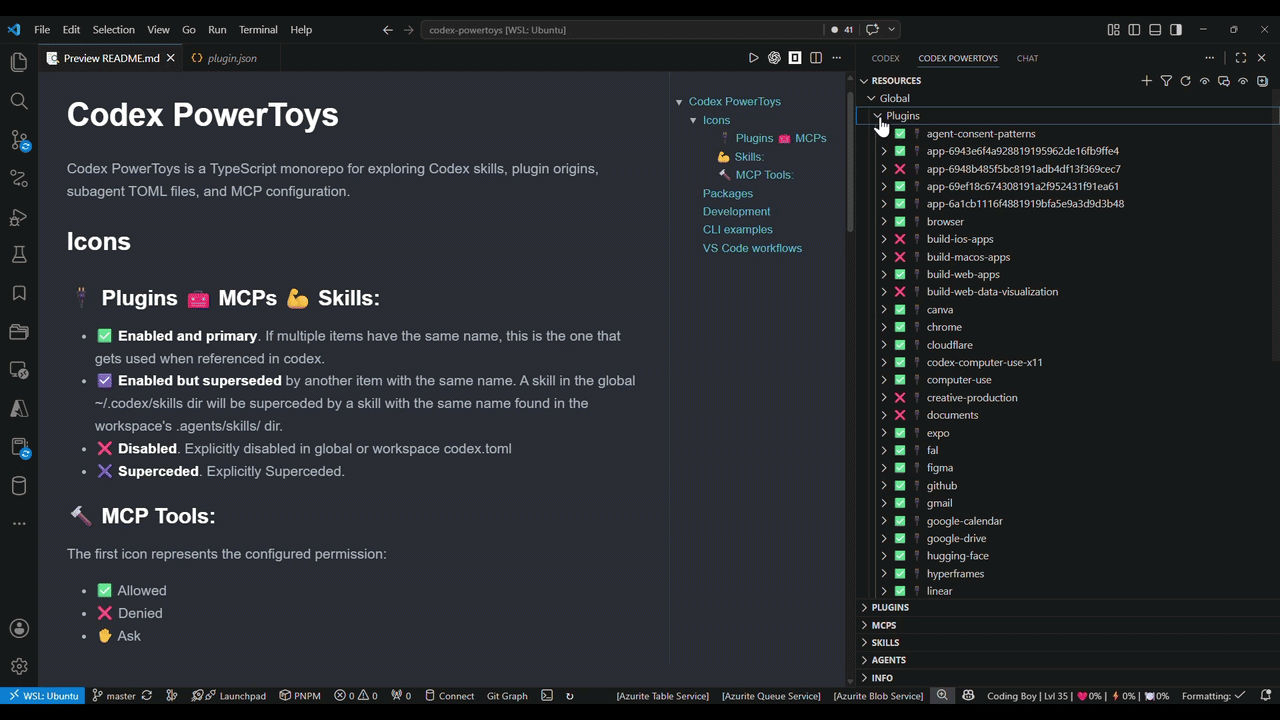 Codex PowerToys demo