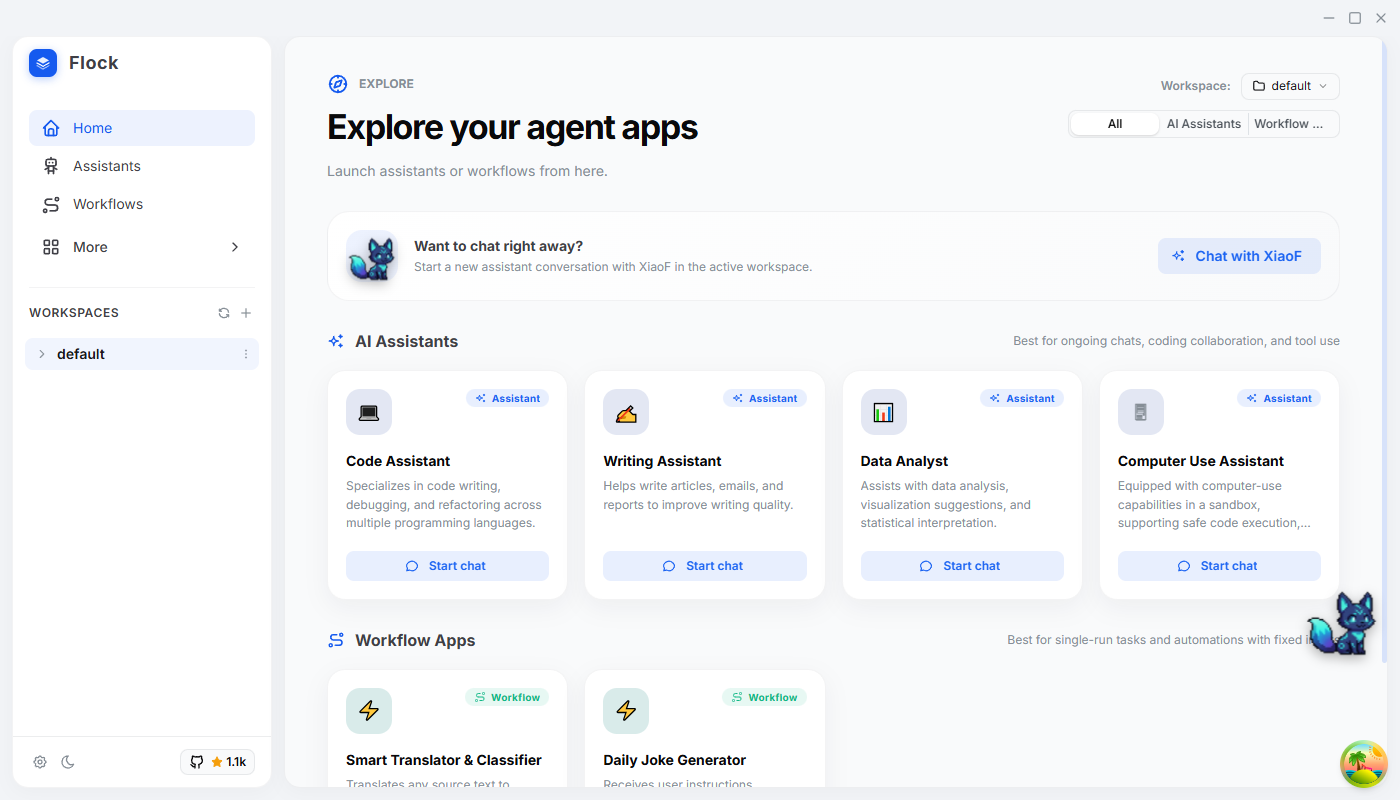 Flock Main Screenshot
