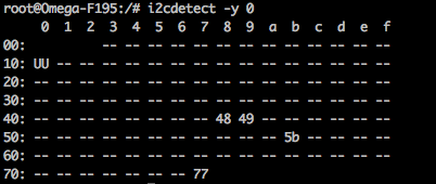 i2cdetect output
