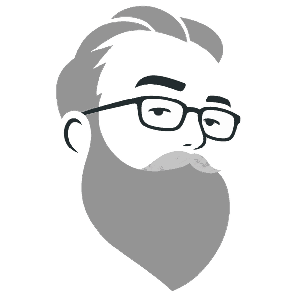 Greybeard logo: a bespectacled face with a grey beard