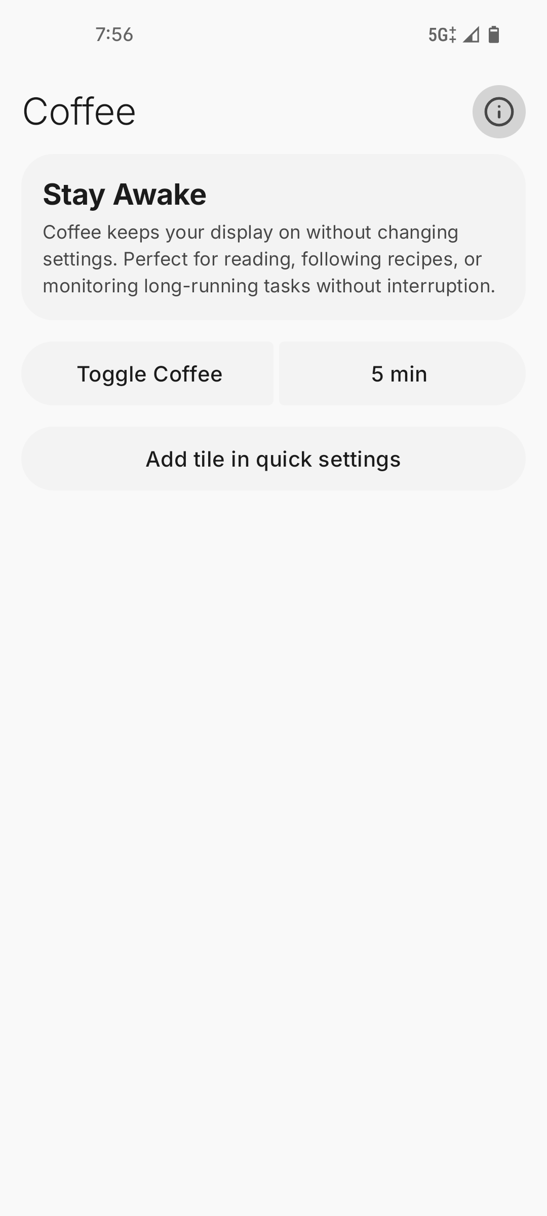 Screenshot 1 of Coffee — opens full size
