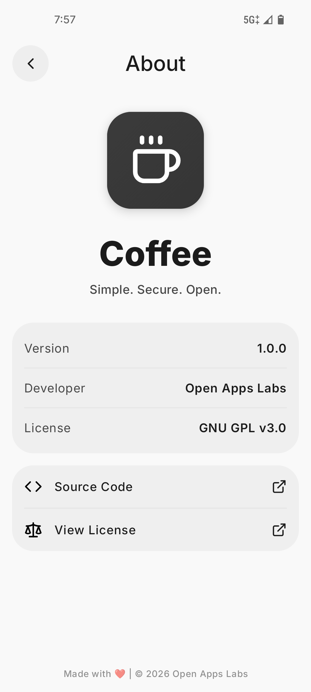 Screenshot 3 of Coffee — opens full size