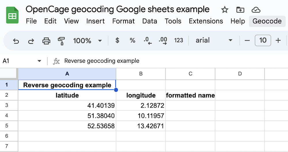 google docs geocoding example step 3