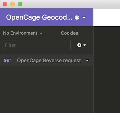 OpenCage Insomnia tutorial step 3