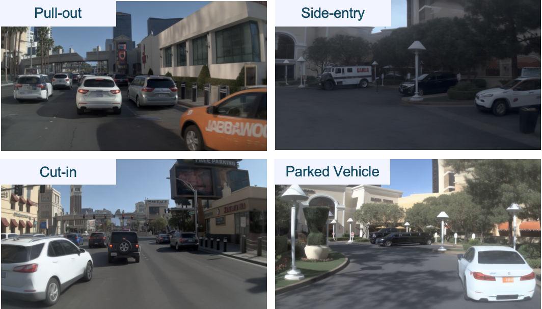 Photorealistic sensor simulation variants