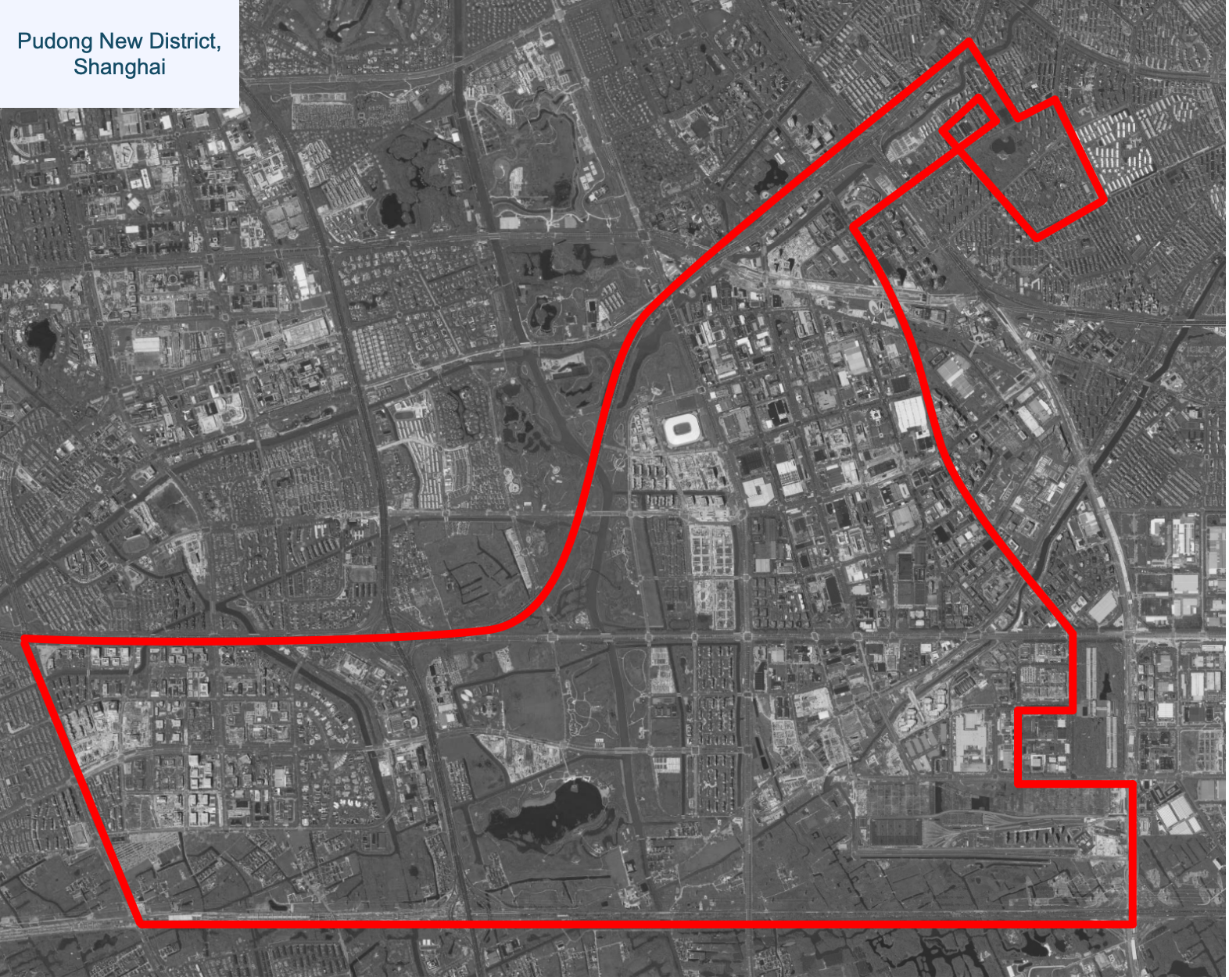 On-road test route (urban motorways)