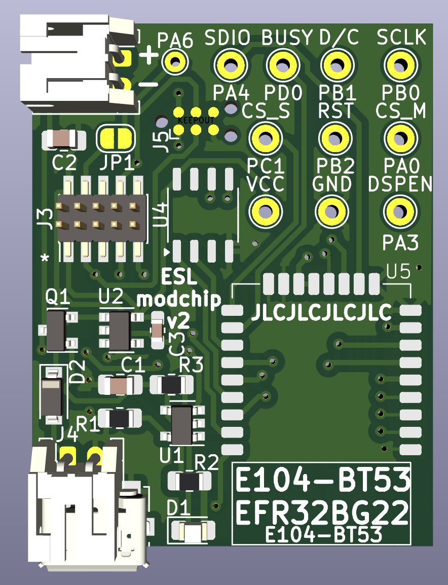 Hardware mod for running OEPL on ESLs, from the project README