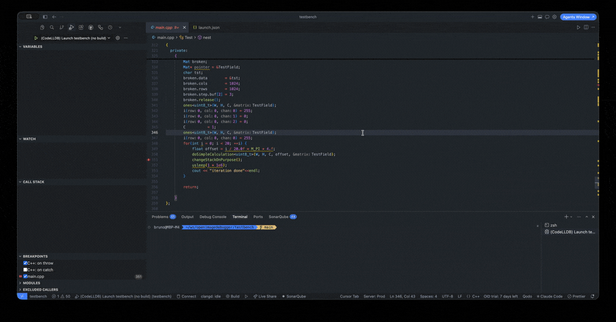Plotting a buffer during a debug session