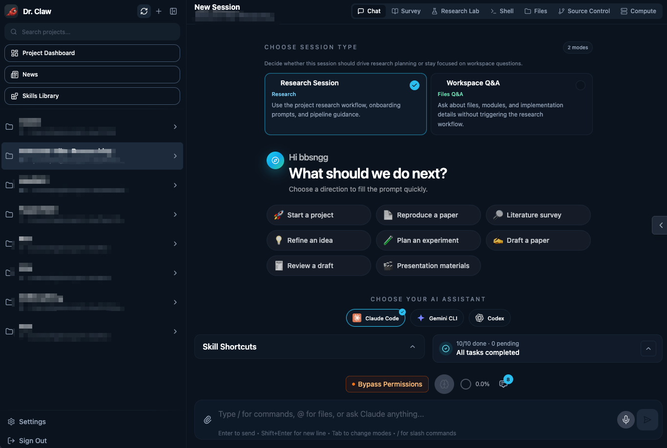Chat interface