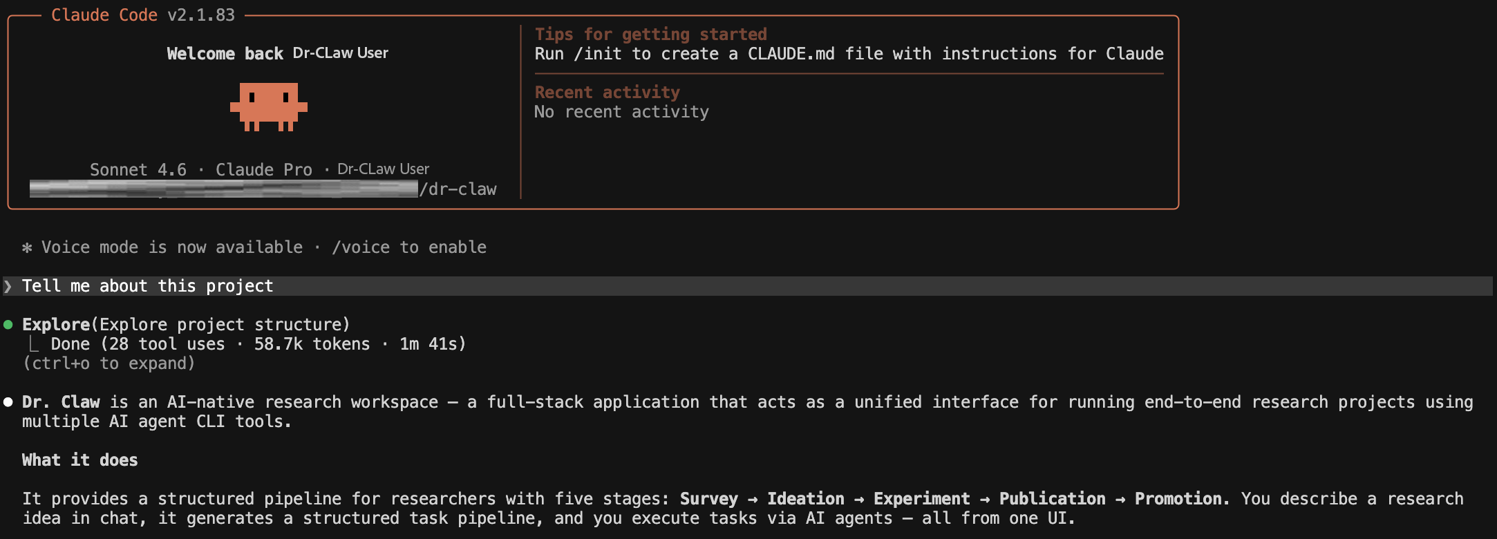 Terminal workflow example