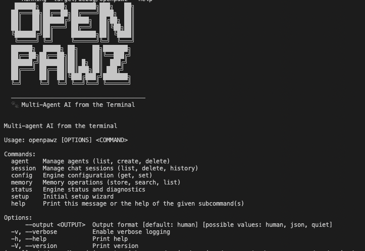 Pawz CLI