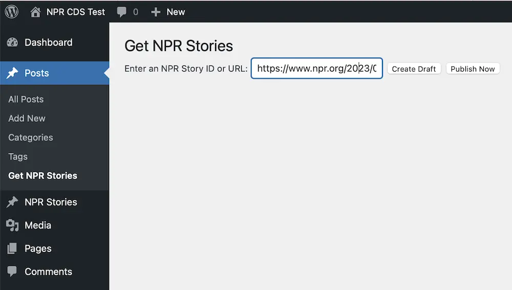 Getting NPR Stories by CDS ID