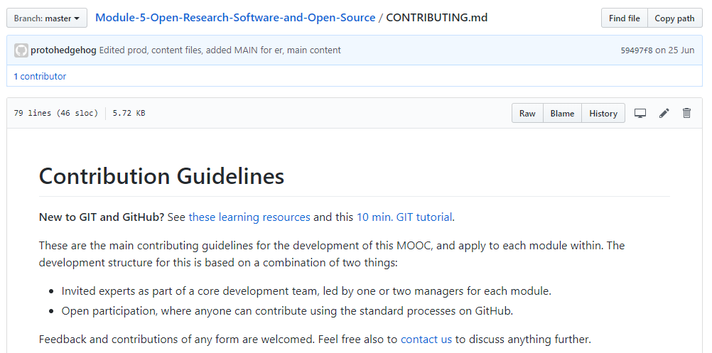 Part of the CONTRIBUTING guidelines for this module