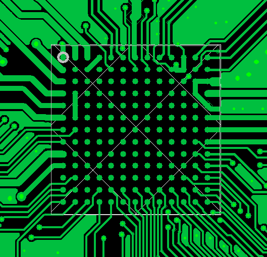 BGA Package Routing Fanout Reference Diagram