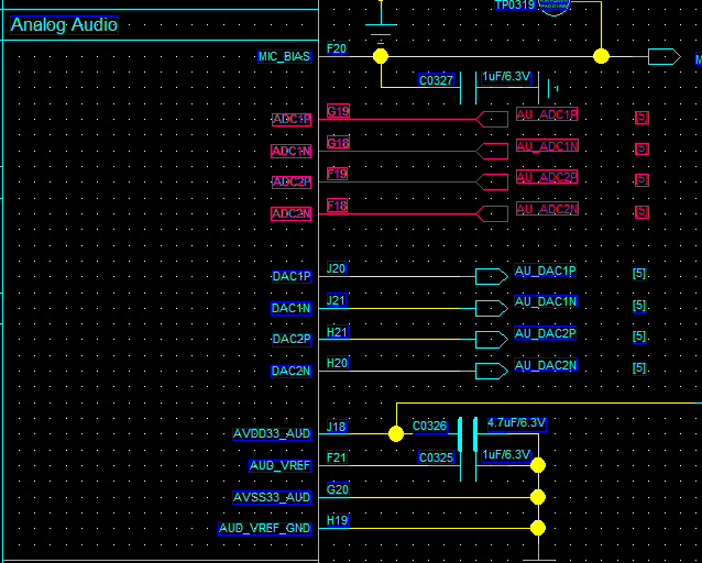 Analog Audio Input Schematic