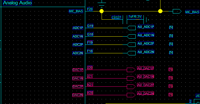 Analog Audio Output Schematic
