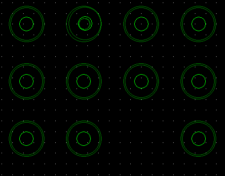 BGA Via Placement Diagram