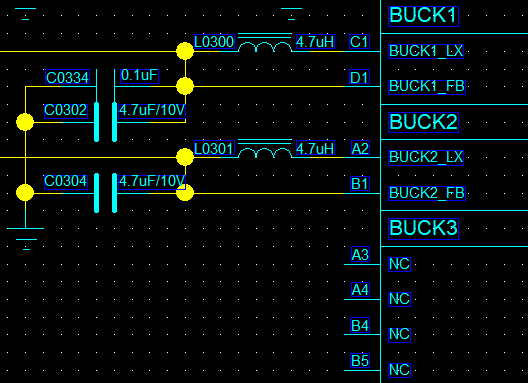 Schematic of key DC-DC components