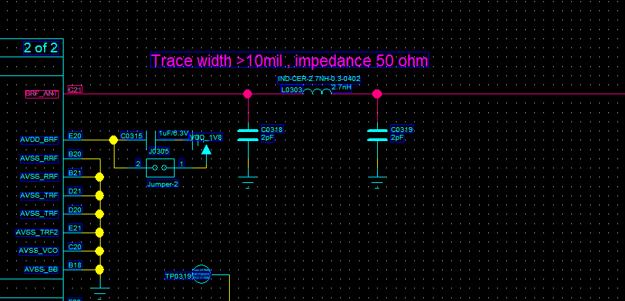RF Signal Circuit Schematic