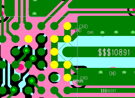 PCB Diagram of RF Circuit Ground Signals